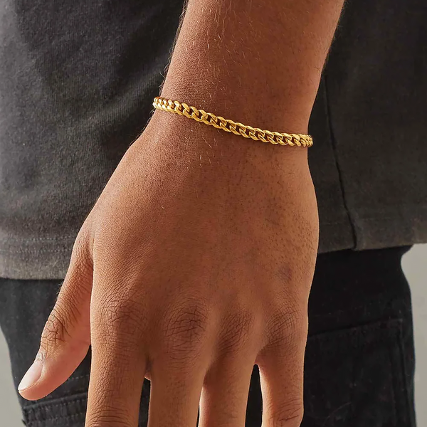 GRIBOX. | 6MM Gouden Cuban Link Armband 18K