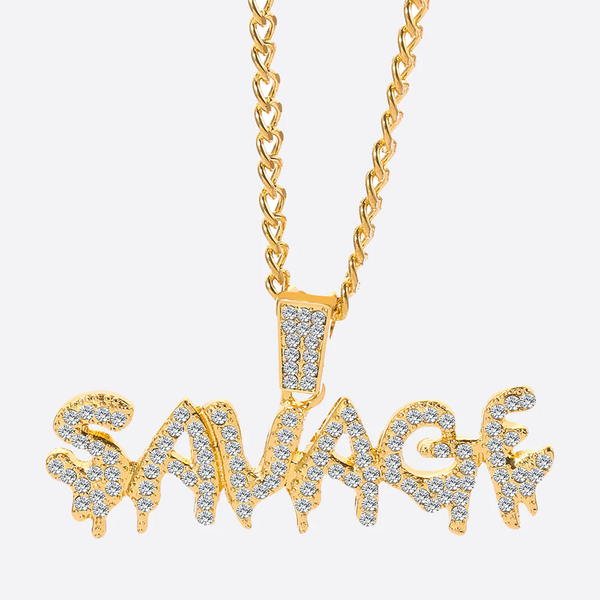 SAVAGE. | Gouden Savage Hanger met Ketting 18K