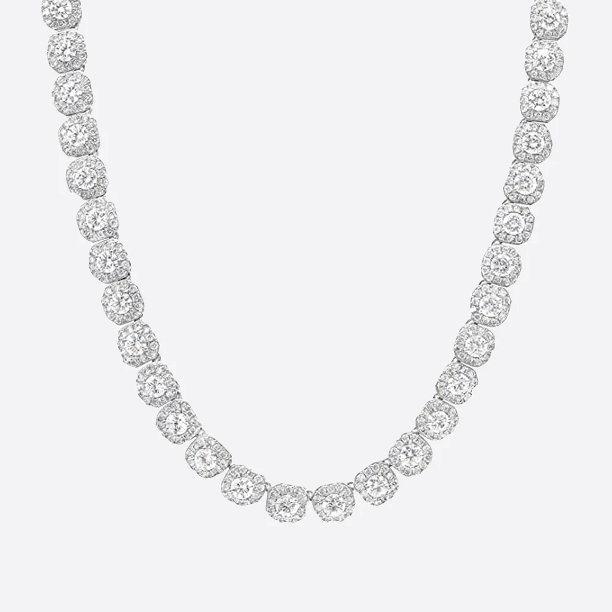 SYLTER. | 12MM Clustered Tennis Ketting