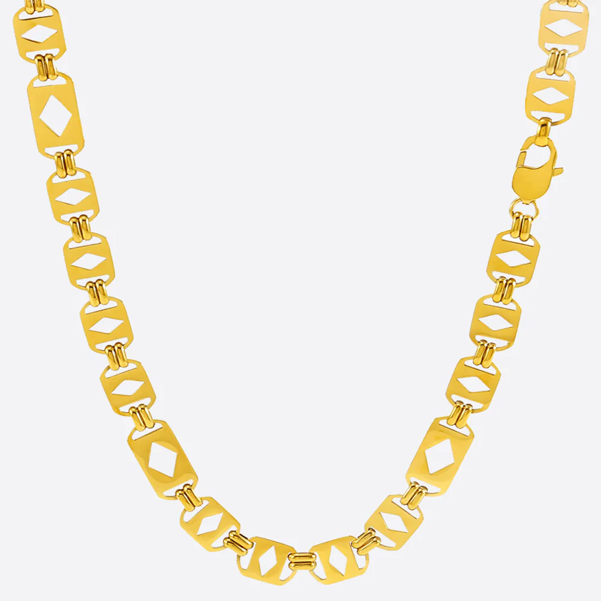 CHEQ. | Platte Magnum / Koning-ketting 