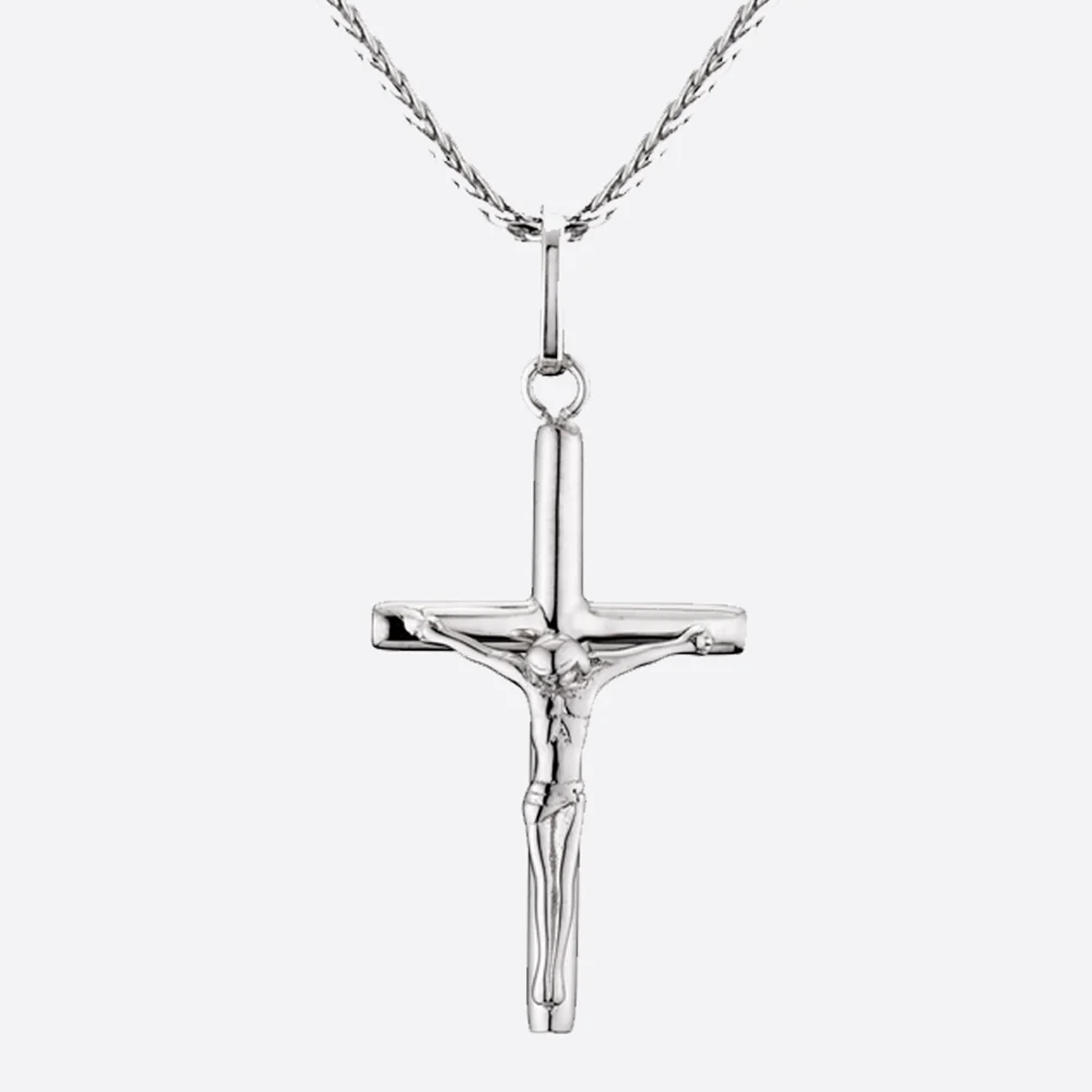 CRUCIFIX. | Kruisbeeld Hanger (Zilver)