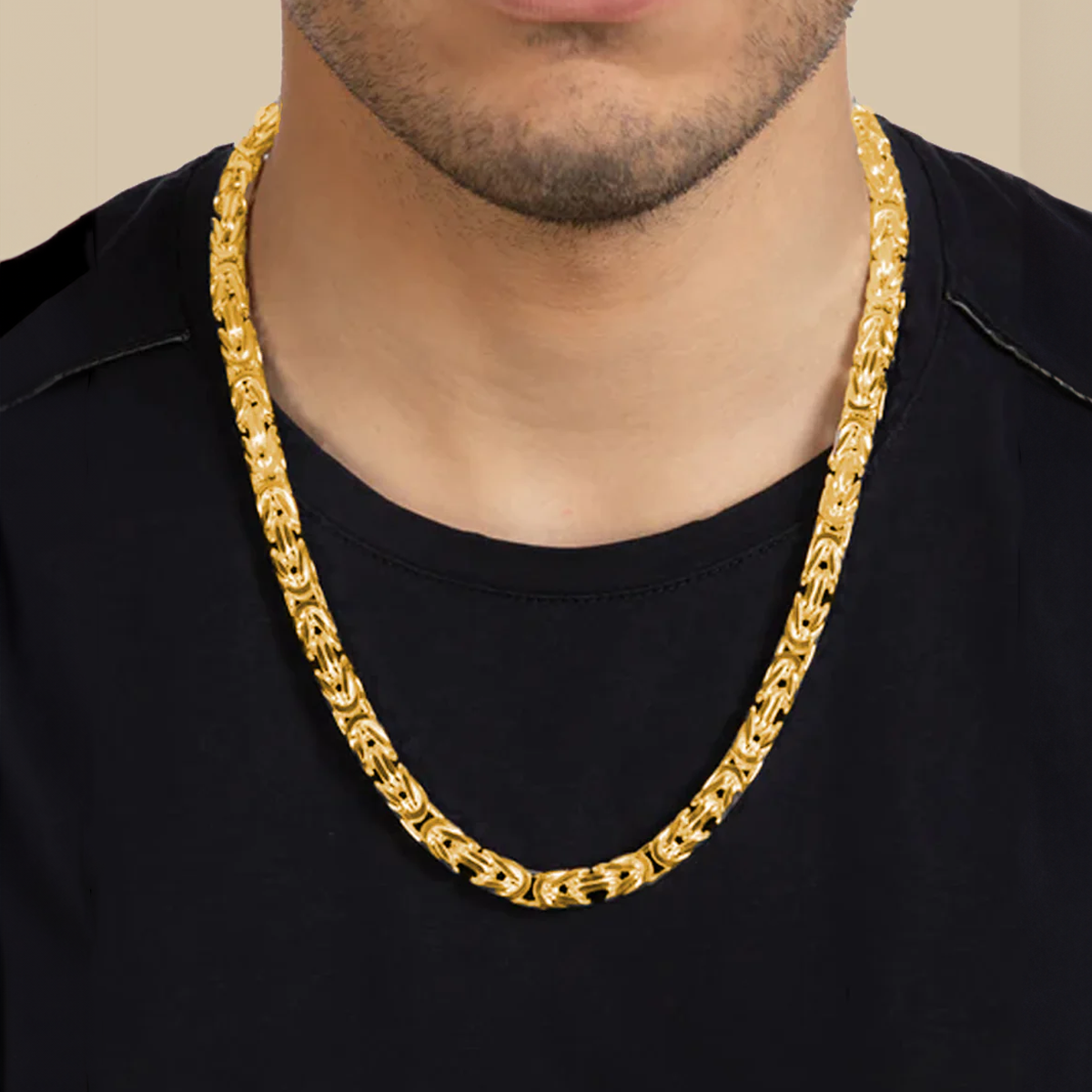 GINTIN. | 8MM Koningsketting (Goud)