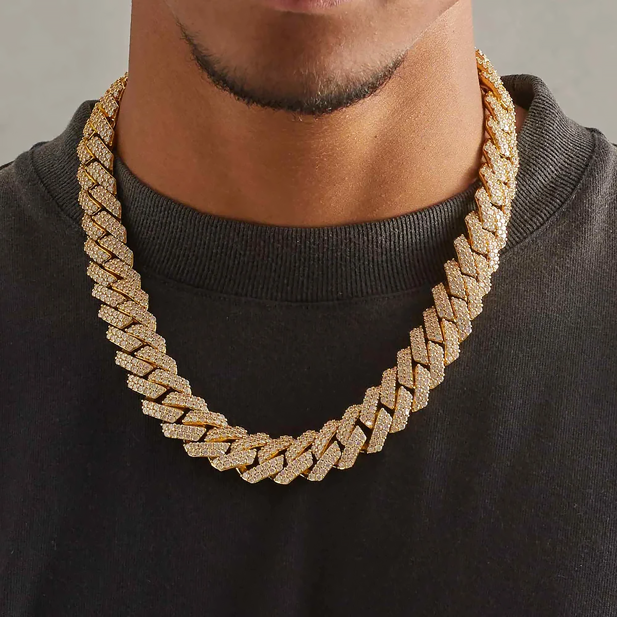 GOLYX. | 19MM Cuban Link Ketting (Goud)
