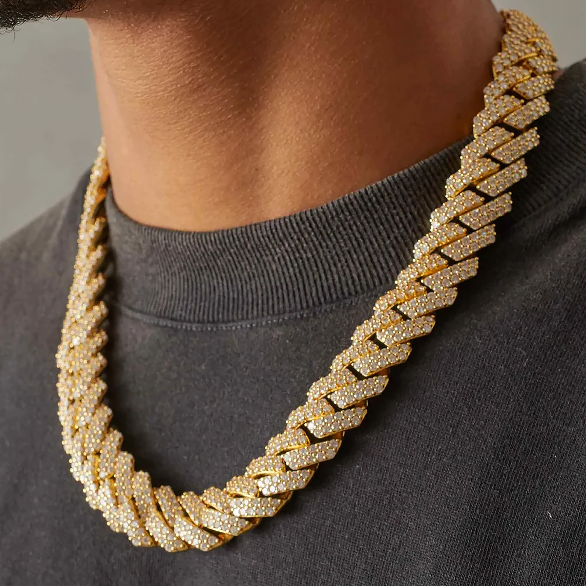 GOLYX. | 19MM Cuban Link Ketting (Goud)
