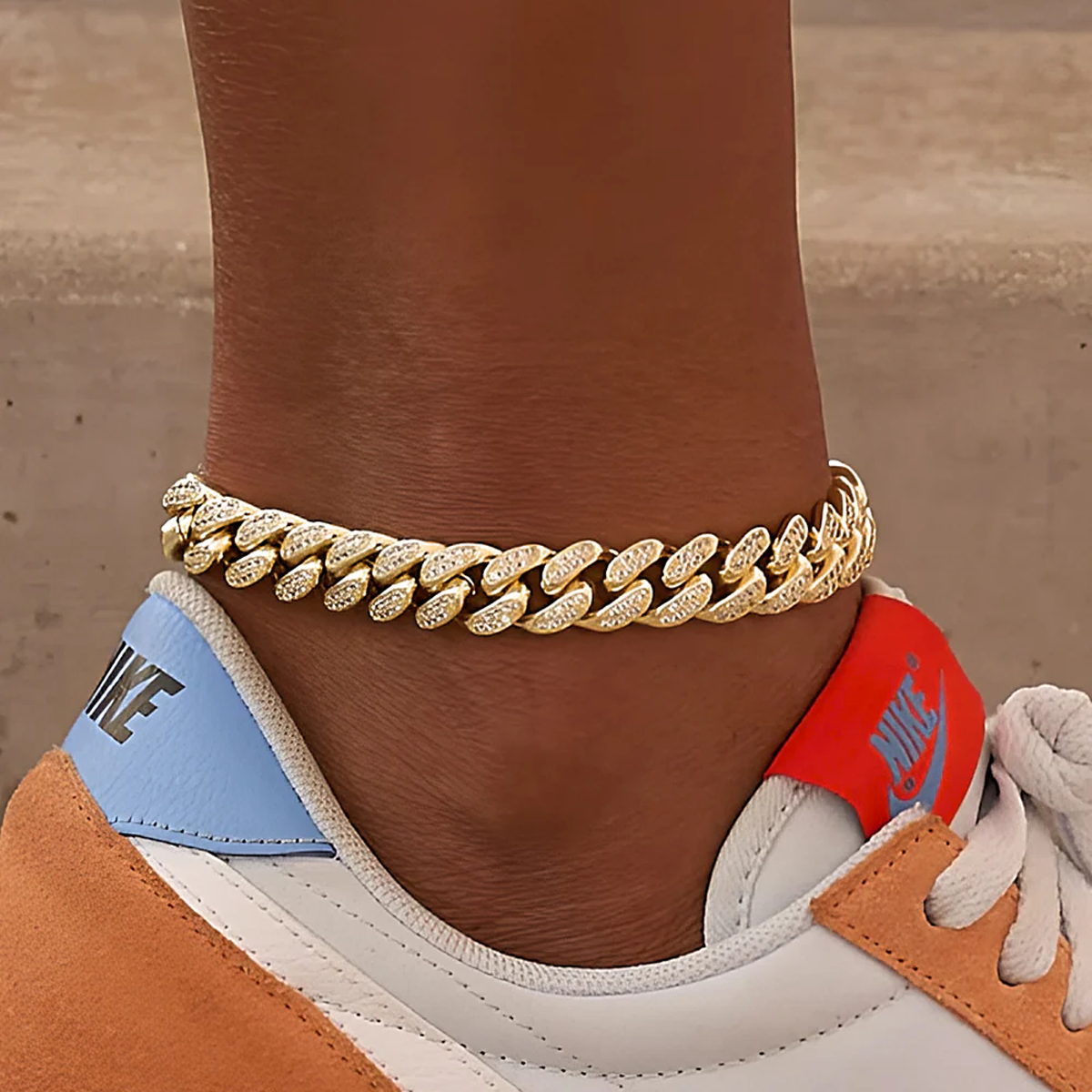 GYALE. | Cuban Link Enkelbandje 12MM (Goud)