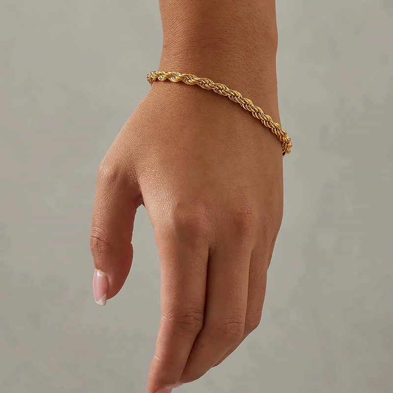 GYBRO. | 5MM Gouden Rope Armband 18K