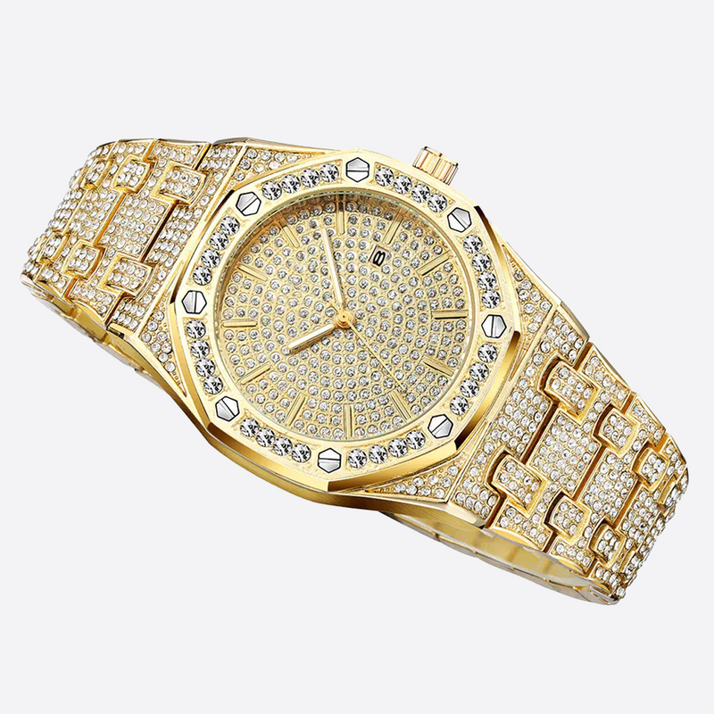 GYMALON. | Gouden Bust Down Horloge 