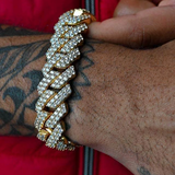 GYMON. | 19MM Gouden Cuban Link Armband 18K
