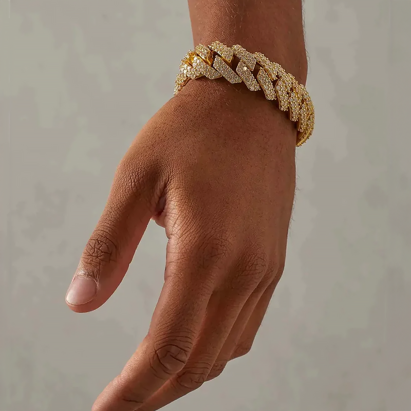 GYMON. | 19MM Gouden Cuban Link Armband 18K