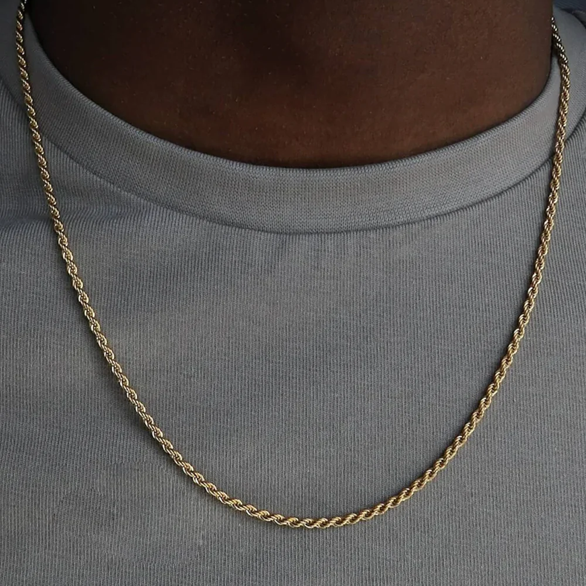GYOPE. | 3MM Rope Ketting (Goud)