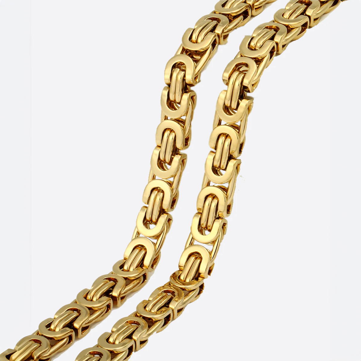 LIEVON. | Platte Koningsketting (Goud)