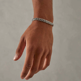SIAMI. | 8MM Zilveren Cuban Link Armband