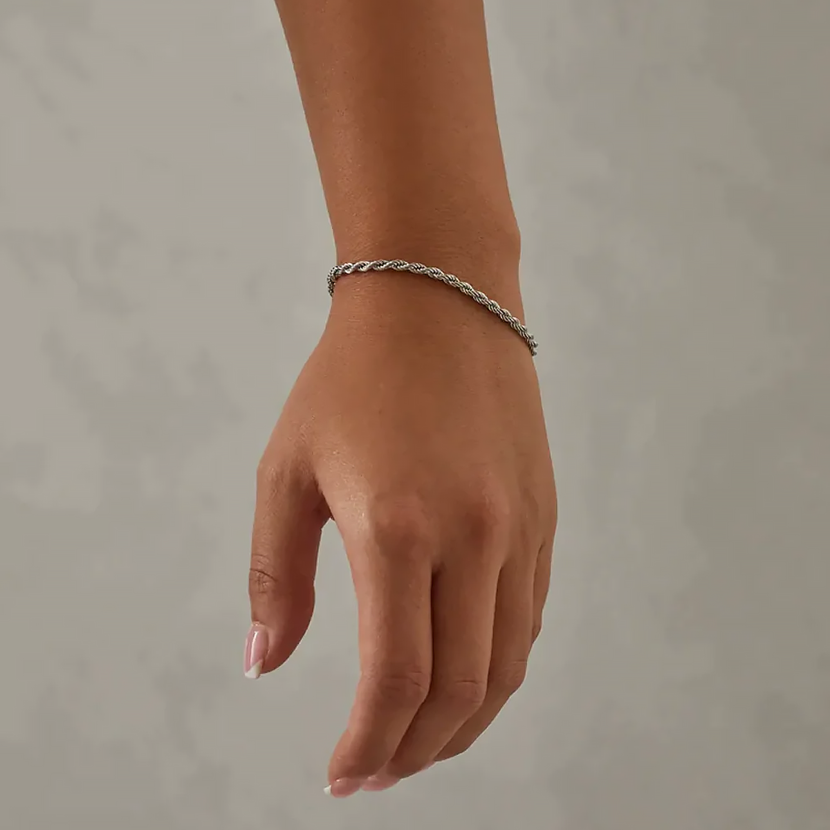 SYBRET. | 3MM Rope Armband (Zilver)
