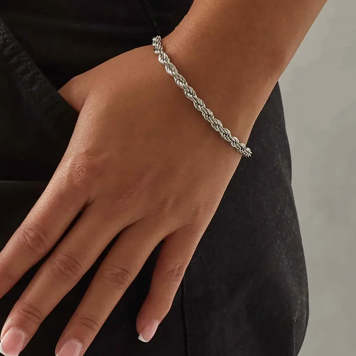 SYBRO. | 5MM Rope Armband (Zilver)