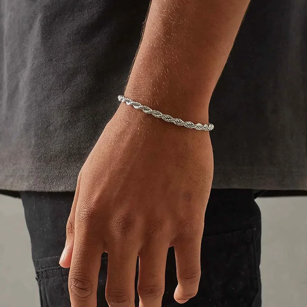 SYBRO. | 5MM Zilveren Rope Armband