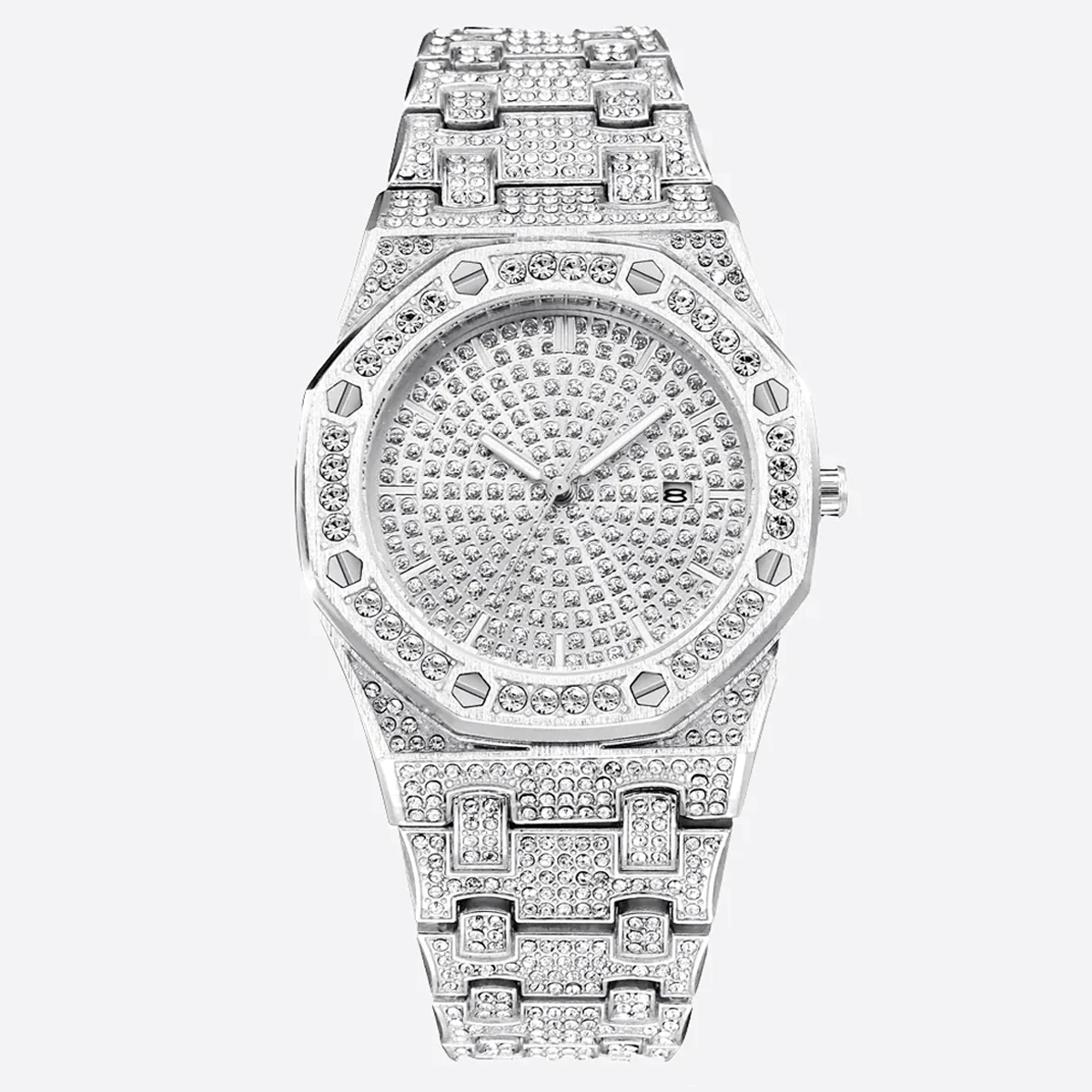SYMALON. | Bust Down Horloge (Zilver)