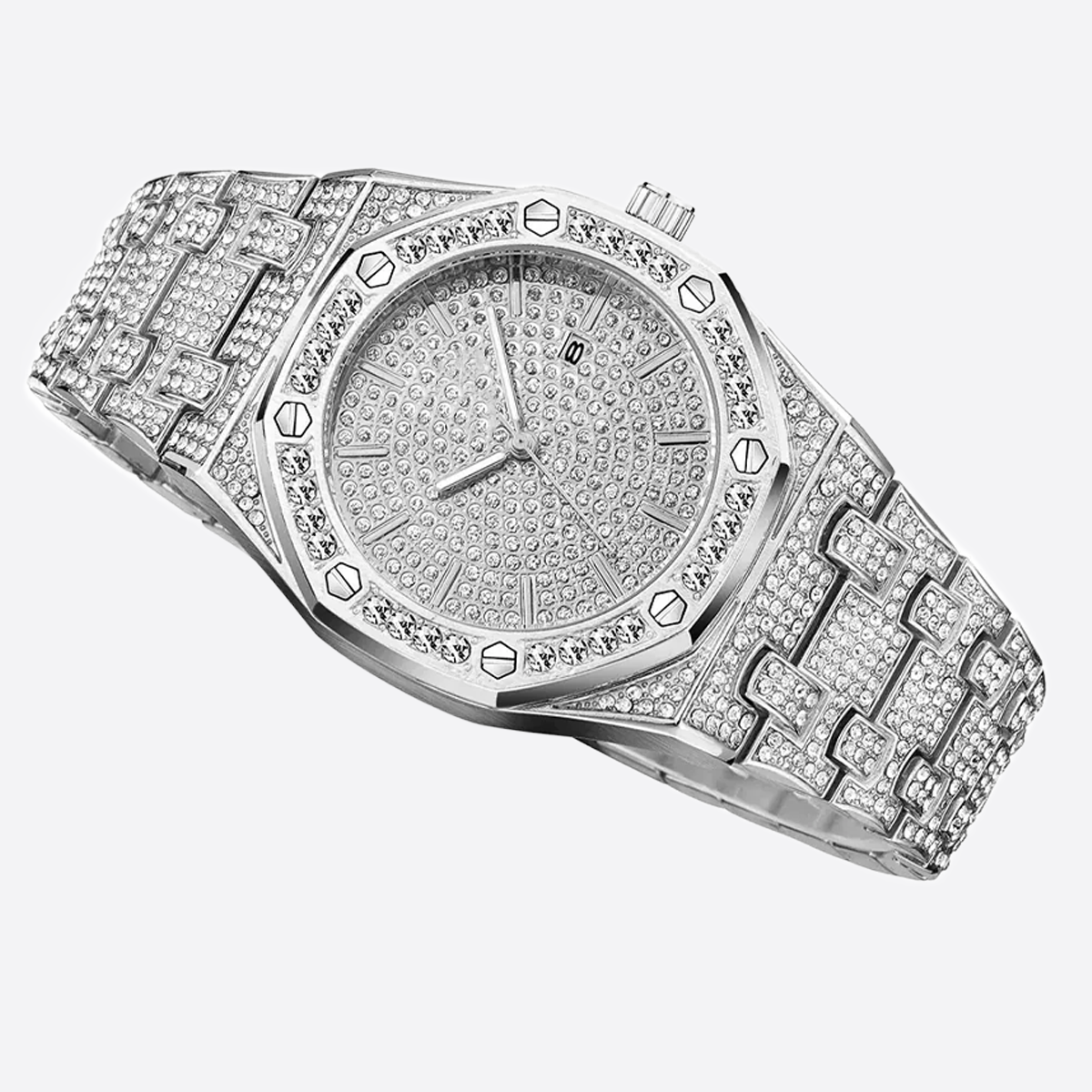 SYMALON. | Bust Down Horloge (Zilver)