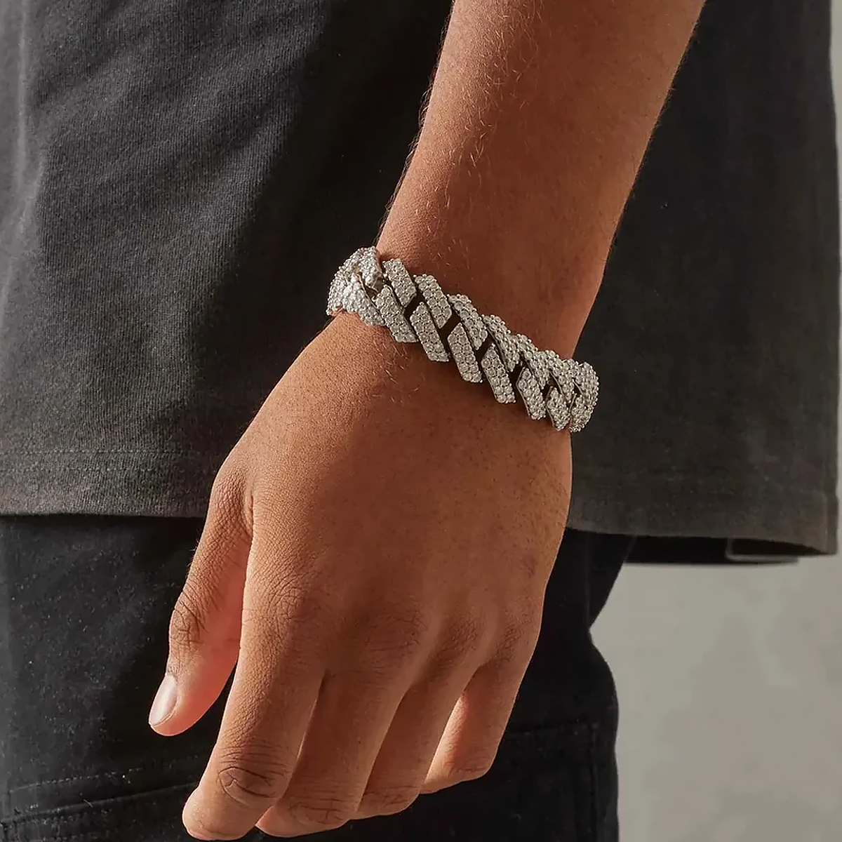 SYMON. | 19MM Cuban Link Armband (Zilver)
