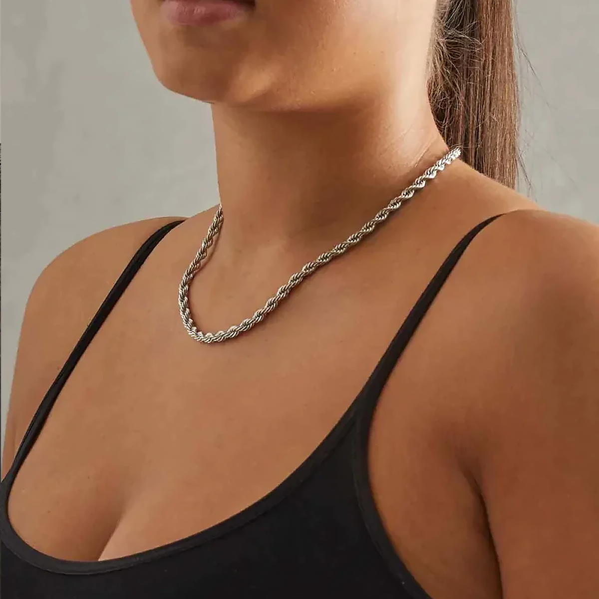 SYRO. | 5MM Rope Ketting (Zilver)