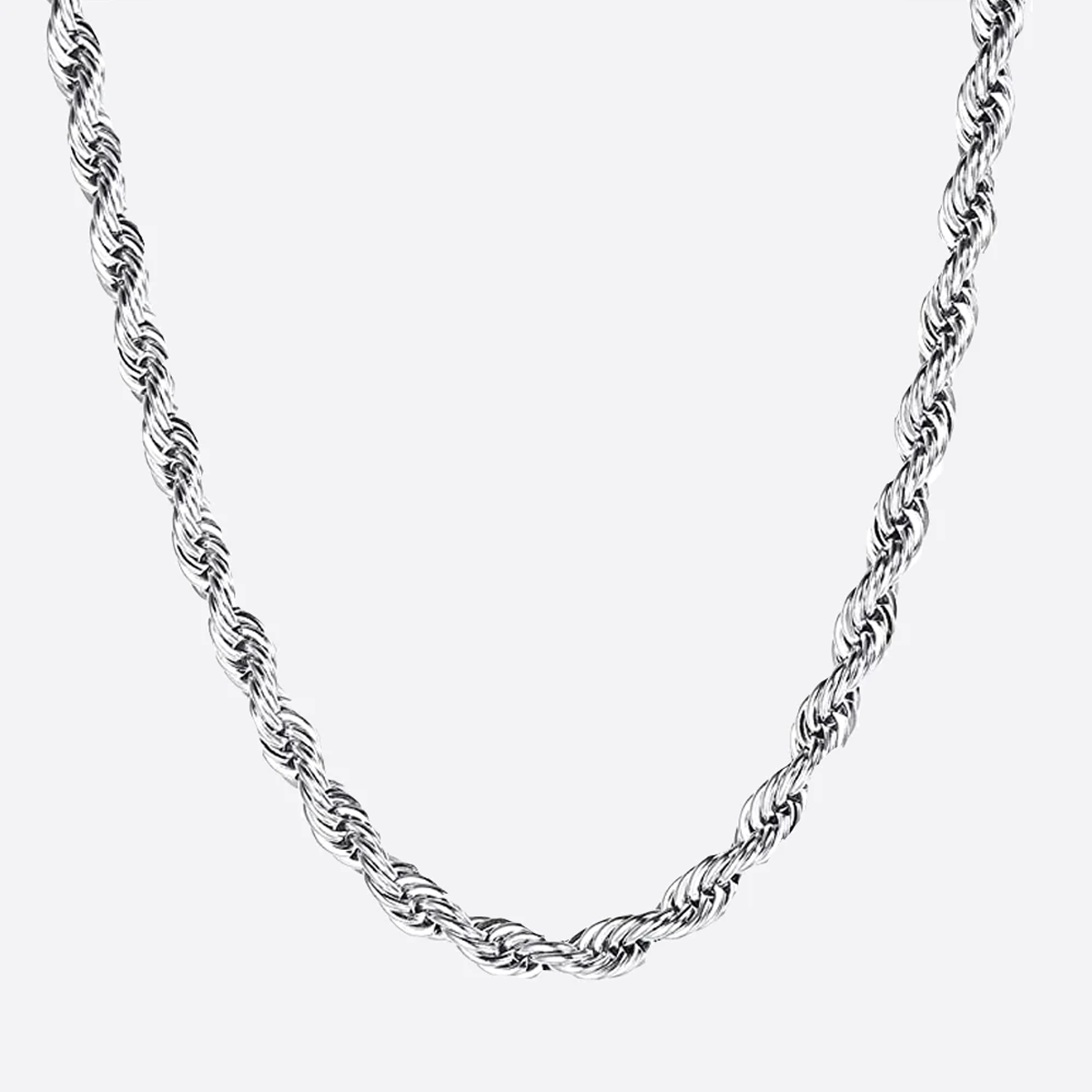 SYRO. | 5MM Rope Ketting (Zilver)